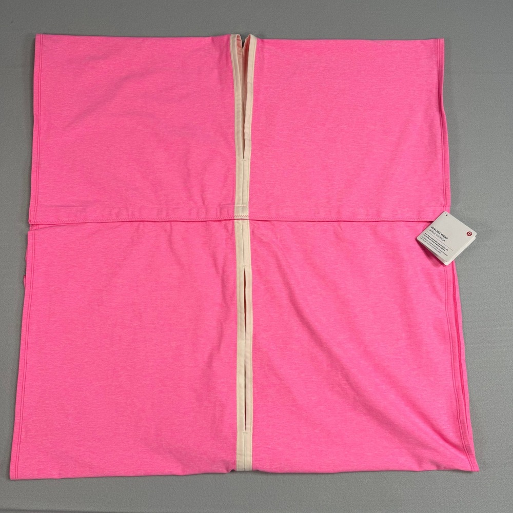 Lululemon Vinyasa Wrap Scarf Shawl NWT Pink Athleisure Yoga Travel OS